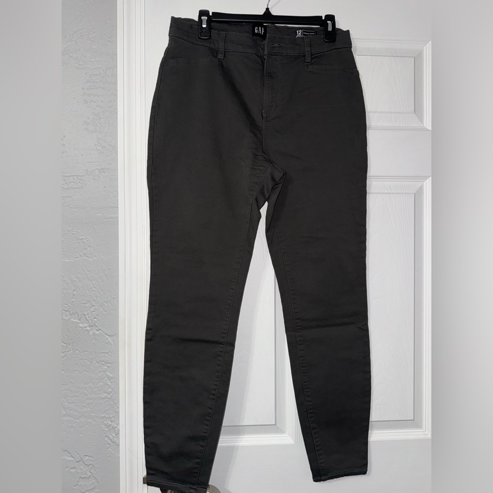 Gap Stretch Skinny Pants Gray Size 12